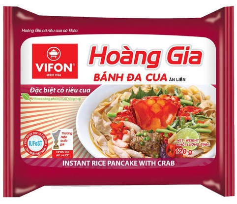 detail VIFON HOANG GIA Instantní Rýžové Nudle S Krabím Masem 120g