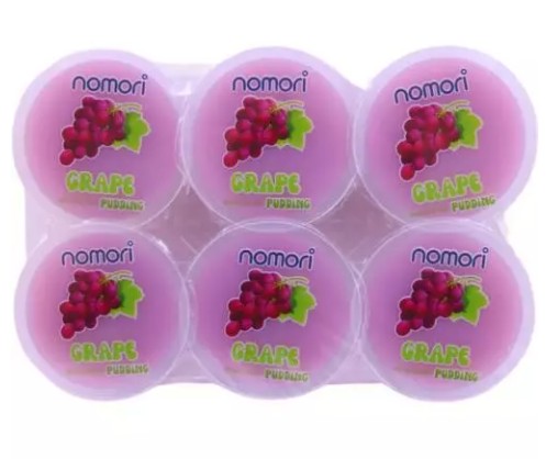 detail NOMORI Pudding S Želé S Příchutí Hrozno 6x72g