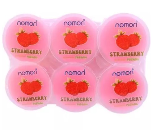 detail NOMORI Pudding S Želé S Příchutí Jahoda 6x72g