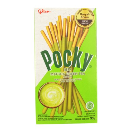 detail GLICO Pocky Matcha Tyčinky 33g