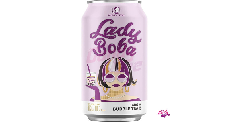 detail Lady Boba Taro Bubble Tea 315ml