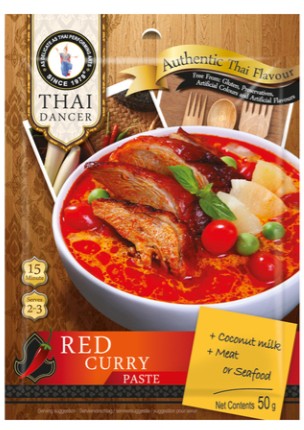 detail THAI DANCER Červená Kari Pasta 50g