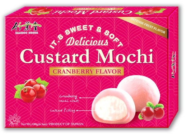 detail BAMBOO HOUSE Custard Mochi S Příchutí Brusinkovou 180g