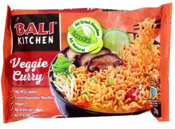 detail BALI KITCHEN Instantí Nudle S Příchutí Veganské Kari 70g