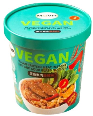 detail MOVA Vegan Instantní Skleněné Nudle S Proteinovém Masem 151g