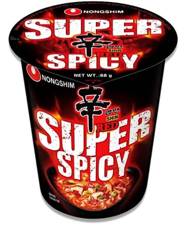 detail NONGSHIM SHIN RED Instantní Nudle Palivé Cup 68g