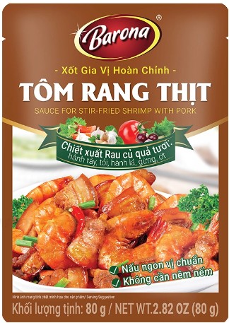 detail BARONA Kompletní Kořenící Omáčka - Smažené Krevety 80g