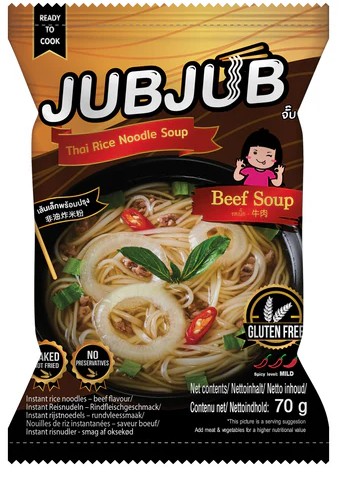 detail JUB JUB Instantní Rýžové Nudle S Příchutí Hovězí 70g