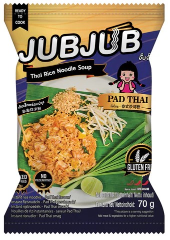 detail JUB JUB Instantní Rýžové Nudle S Příchutí PadThai 70g
