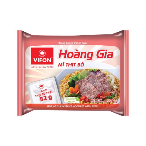 detail VIFON Hoang Gia Instantní Nudle Hovězí 120g