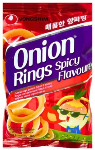 detail NONGSHIM Pikantní cibulové kroužky 40g