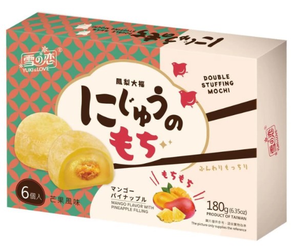 detail YUKI AND LOVE Mochi Ananasovo-Mangové 180g