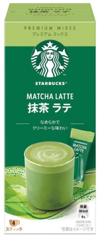 detail STARBUCKS Premium Mix Matcha Latte 4 Sticks 96g (JP)
