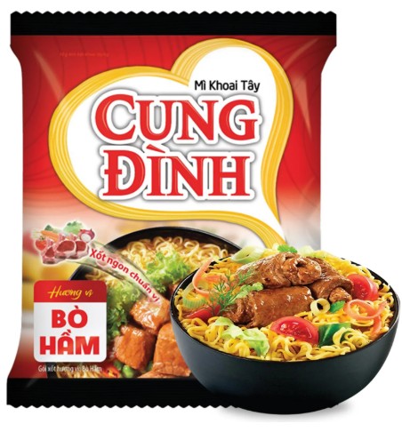 detail CUNG DINH Instantní Nudle S Příchutí Hovězí 77g