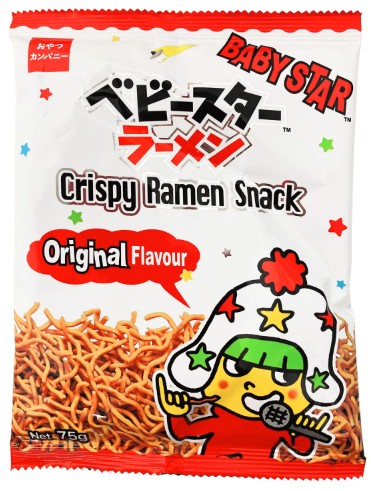 detail BABY STAR Křupavé Ramen Snack 75g Hosomen