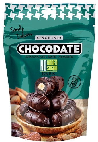 detail CHOCODATE Datle S Mandlemi V Čokoládě 90g