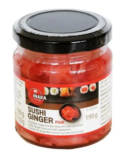 detail INAKA Růžový Zázvor Na Sushi (skla) 190g