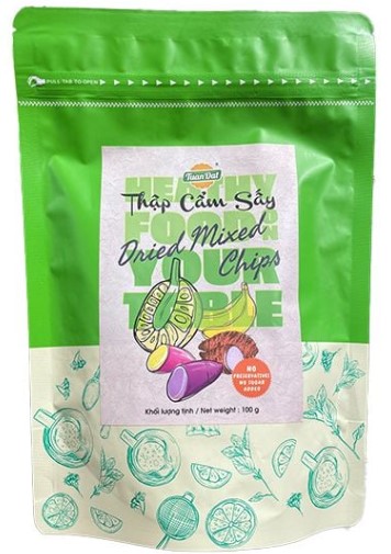 detail TUAN DAT Sušené Chipsy Mix 100g