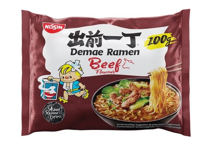 detail NISSIN Demae Ramen Hovězí 100g