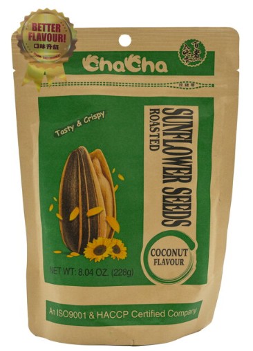 detail CHACHA Prážená Slunečnicová Semínka S Příchutí Kokosu 228g