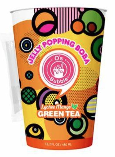 detail O´s Bubble Popping Boba Tea S Příchutí Manga A Liči 480ml