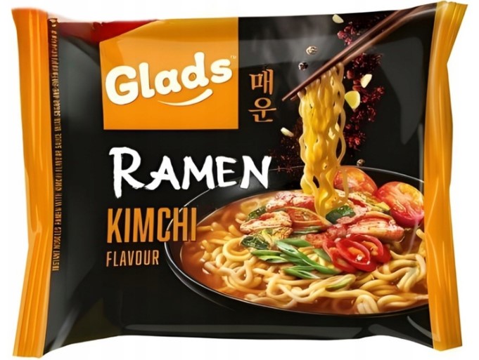 detail GLADS Instantní Nudle Ramen S Příchutí Kimchi Sáček 105g