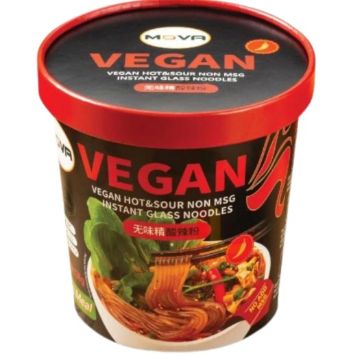 detail MOVA Vegan.Instantní Skleněné Nudle S Kyselopálivou Příchutí 126g