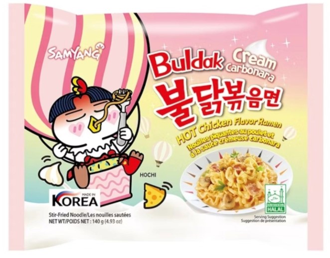 detail SAMYANG Buldak Ramen S Příchutí Cream Carbonara 140g