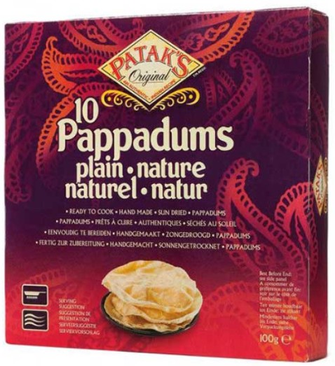 detail PATAK´S Poppadom Plain 15cm, 100g