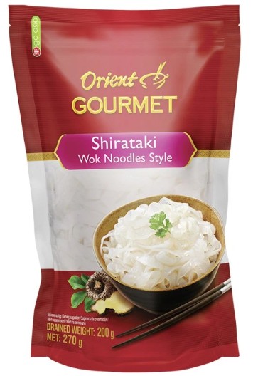 detail ORIENT GOURMET Shirataki S konjakem Nudle WOK STYLE 270g