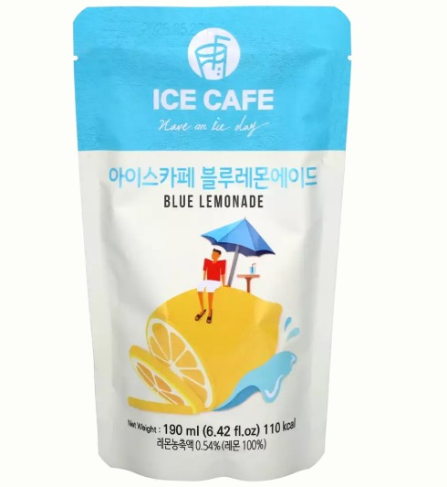 detail ICE CAFE Ice Tea Blue Lemon Ade 190ml