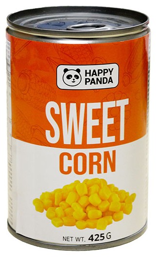 detail HAPPY PANDA Sladké Kukuřice 425g