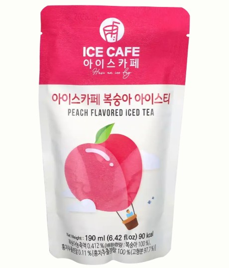 detail ICE CAFE Peach Ice Tea Ade 190ml