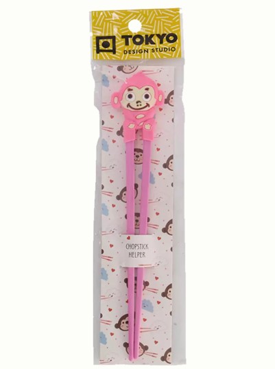 detail TOKYO DESIGN Dětské Hůlky Monkey 22cm - Růzová
