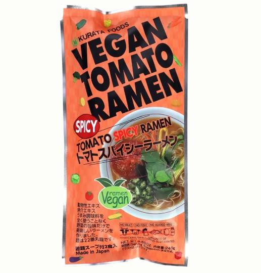 detail KURATA Vegan Ramen Spicy Tomato ( pro 2 ) 246g