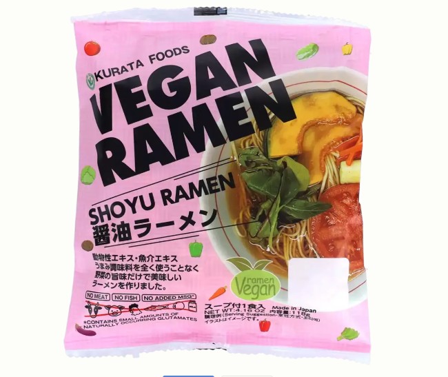 detail KURATA Vegan Ramen Meal - Shoyu 118g