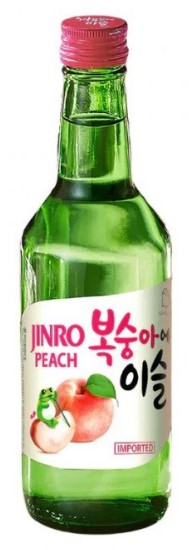 detail JINRO Soju S Broskovou Příchutí 13% Alk. 350ml