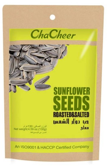 detail CHACHA Pražená Solená Slunečnicová Semínka 130g