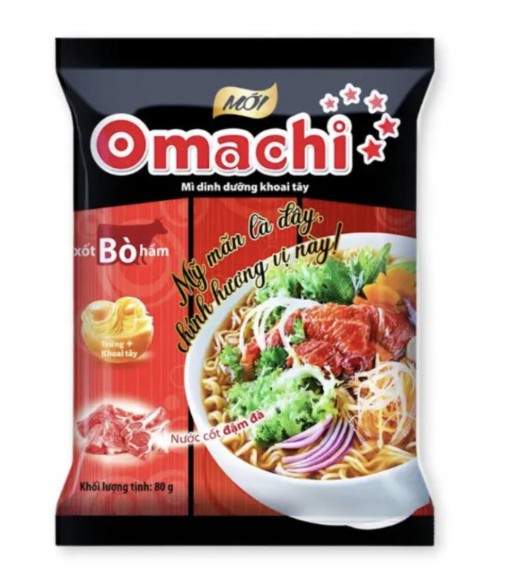 detail OMACHI Instantní Bramoborové Nudle S Příchutí Hovězí 79g