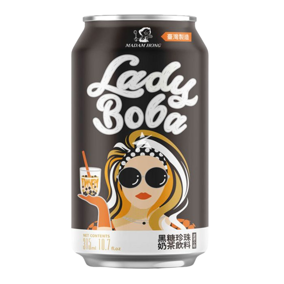 detail Lady Boba Brown Sugar Bubble Tea 315ml