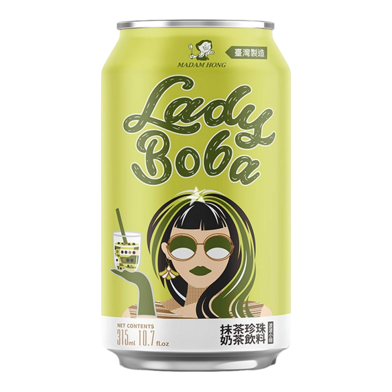 detail LADY BOBA Matcha latte 315ml