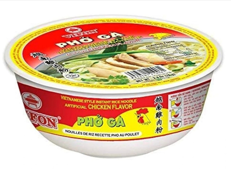detail VIFON Instantní Rýžové Nudle s Kuřecí Příchutí 70g (PHO GA BAT)