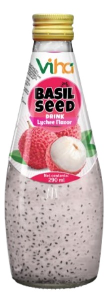 detail VIHA Nápoj S Bazalkovými Semínky S Příchutí Liči 290ml