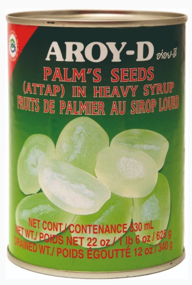 detail AROY-D Palmová semínka v sirupu Attap 625g