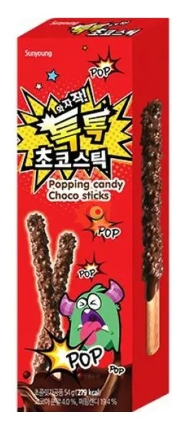 detail SUNYOUNG Tyčinky S Čokoládou A Praskajícími Křupinkami 54g