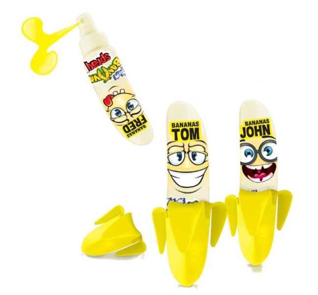 detail JOHNYBEE Spray Candy Bananas 25gr