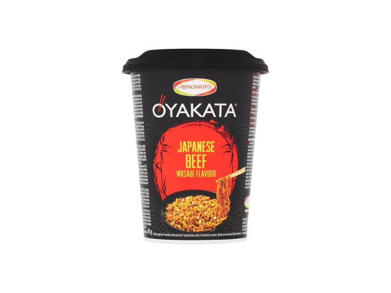 detail OYAKATA Instantní Ramen Nudle S Příchutí Hovězí Wasabi (Kelímek) 93g