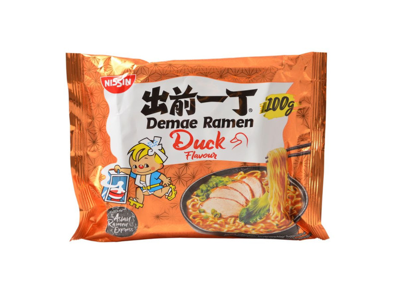 detail NISSIN DEMAE Instantní Ramen Nudle S Příchutí Kachní 100g