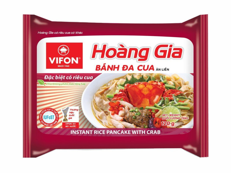 detail VIFON HOANG GIA Instantní Rýžové Nudle S Krabím Masem 120g