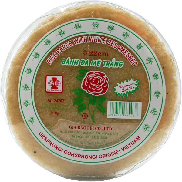 detail GB Rýžové Placka Se Bílém Sezamem 300g